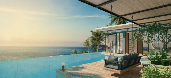 Resort poolside